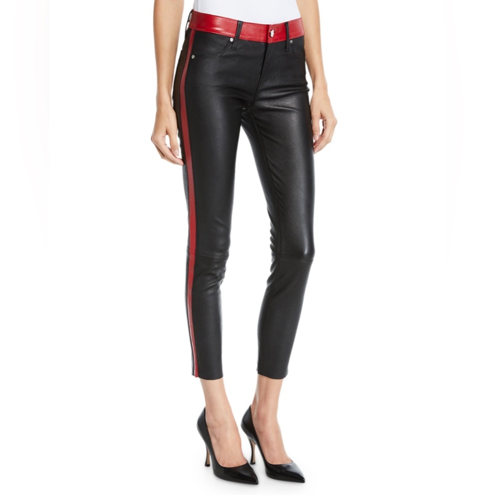 RtA Ryland Two-Tone Skinny Leather Pants